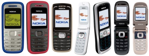 Nokia 1200, 1208, 1650, 2505, 2630, 2660, 2760